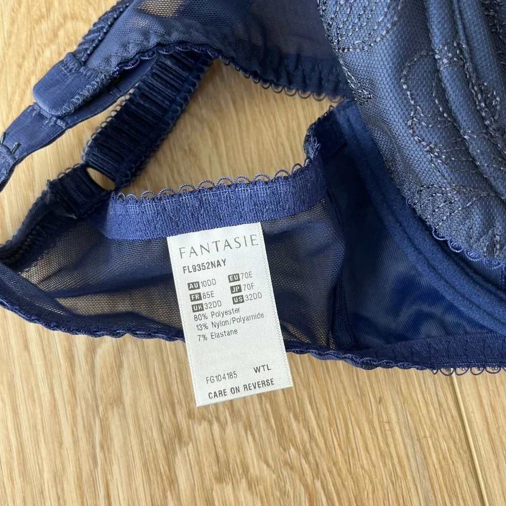 NWT Fantasie Estelle Side Support Bra- Navy 32DD